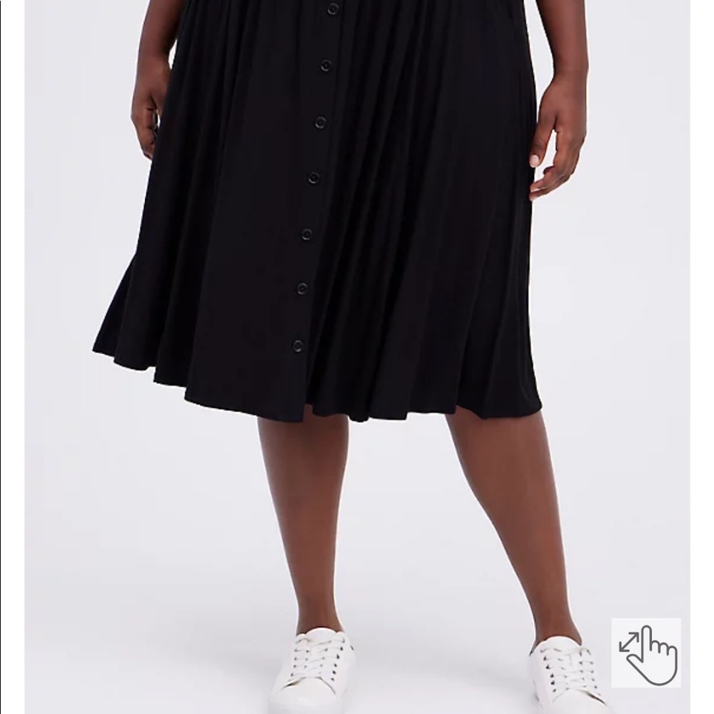 Torrid Super Soft Button Down MIDI Skirt